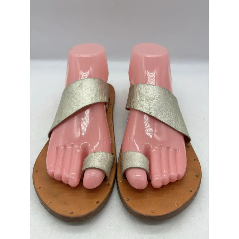 Beek Finch Toe Ring Sandals Handmade Leather Women’s Size 8 Anthropologie